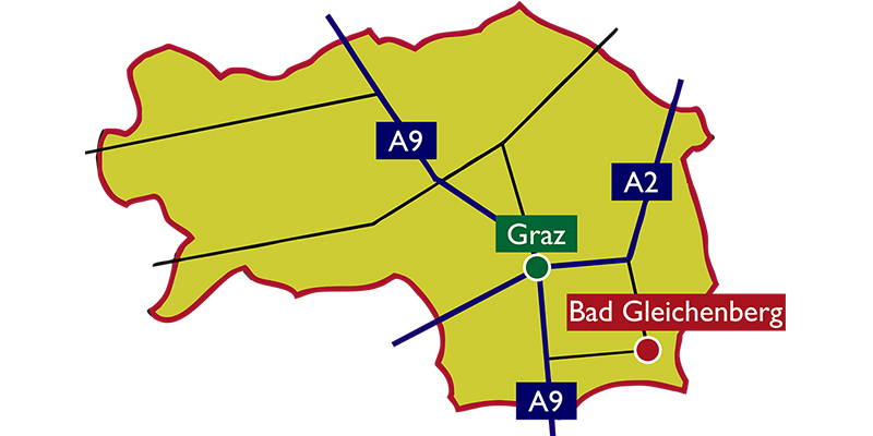 Wohnen am Kurpark Bad Gleichenberg Übersichtskarte